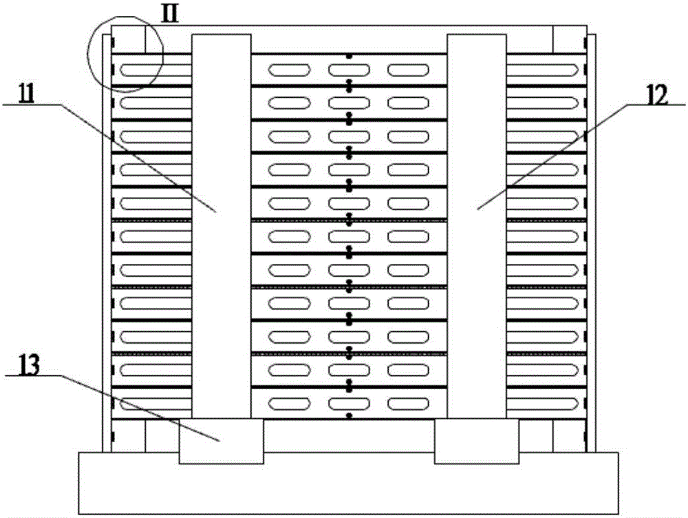 Mass transfer enhancing type modular adsorption bed