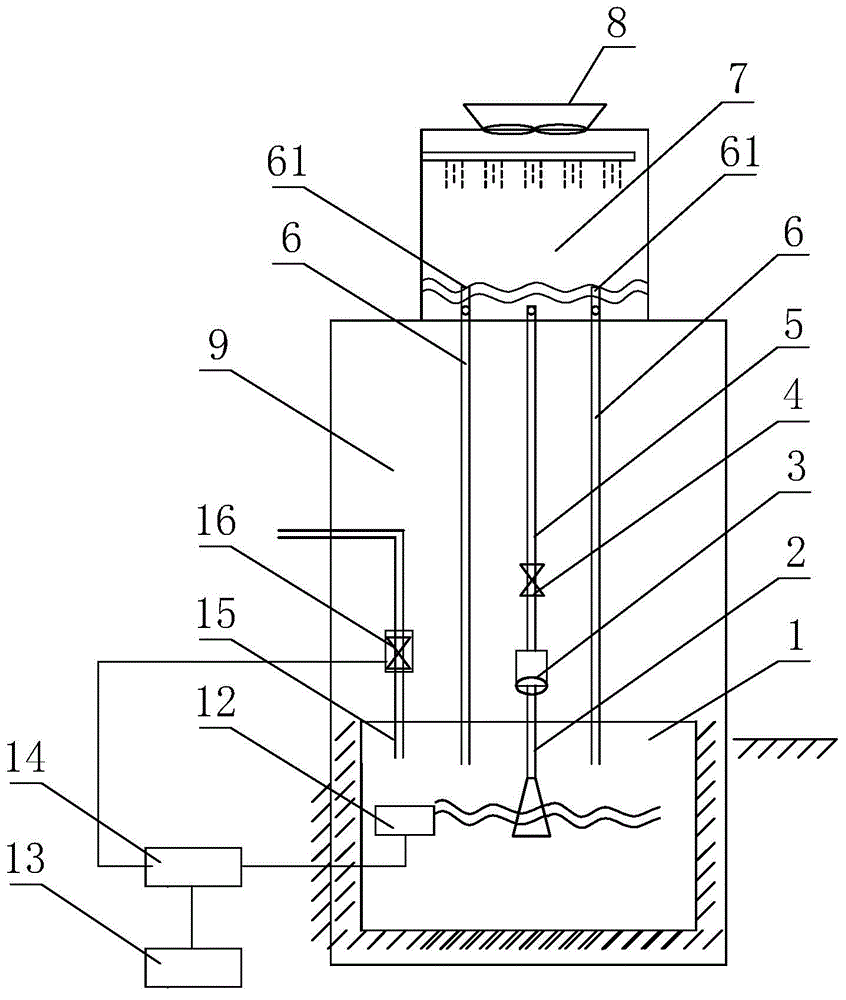 Cooling tower water return power generation device and power generation method by using same