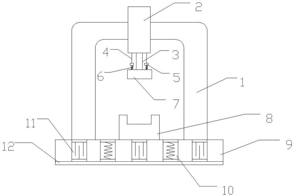 Noise reduction and shock absorption forging hammer device