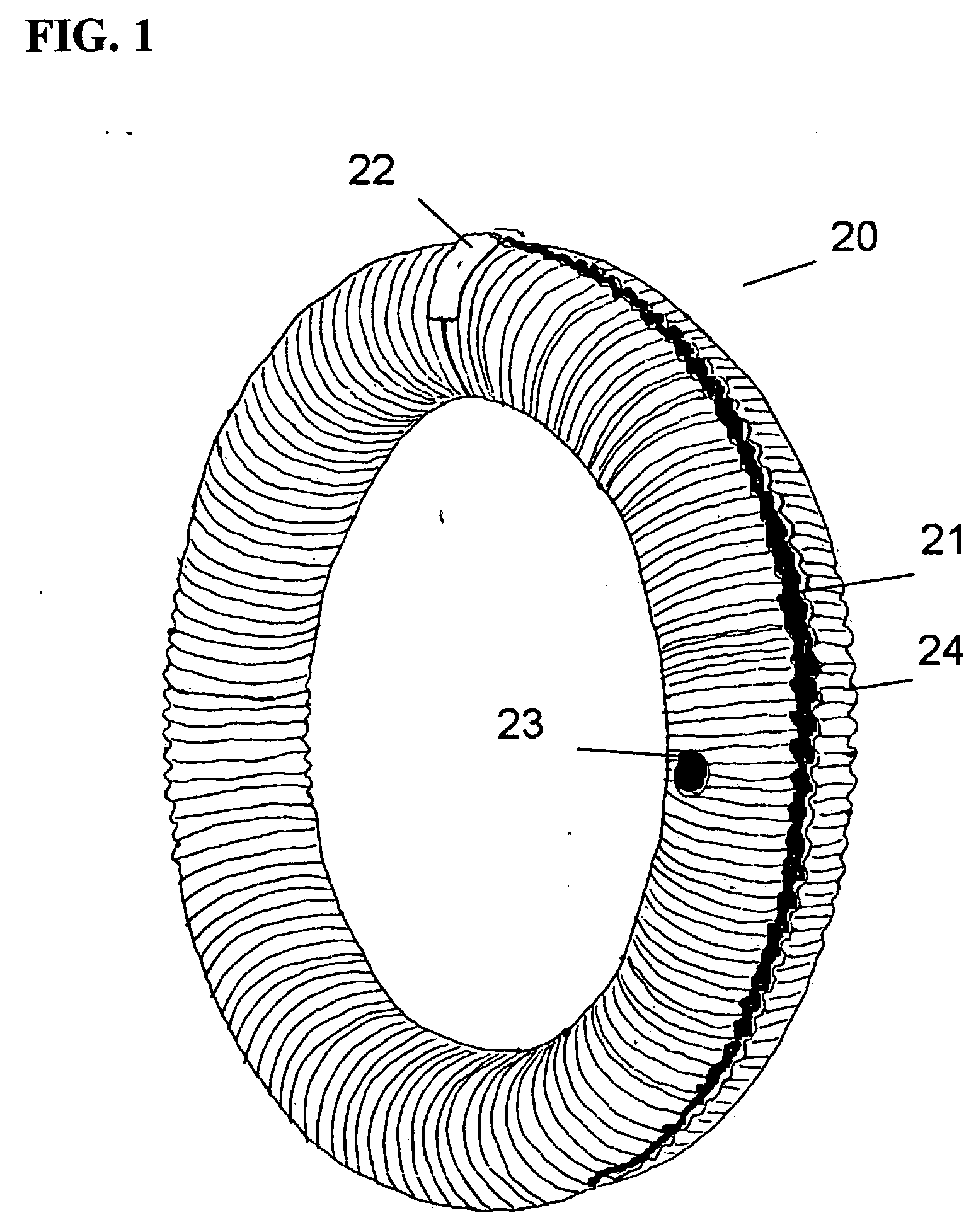 Flexible toroidal reel