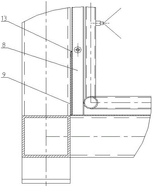 A leak-proof electrolytic copper plate washing chain conveyor