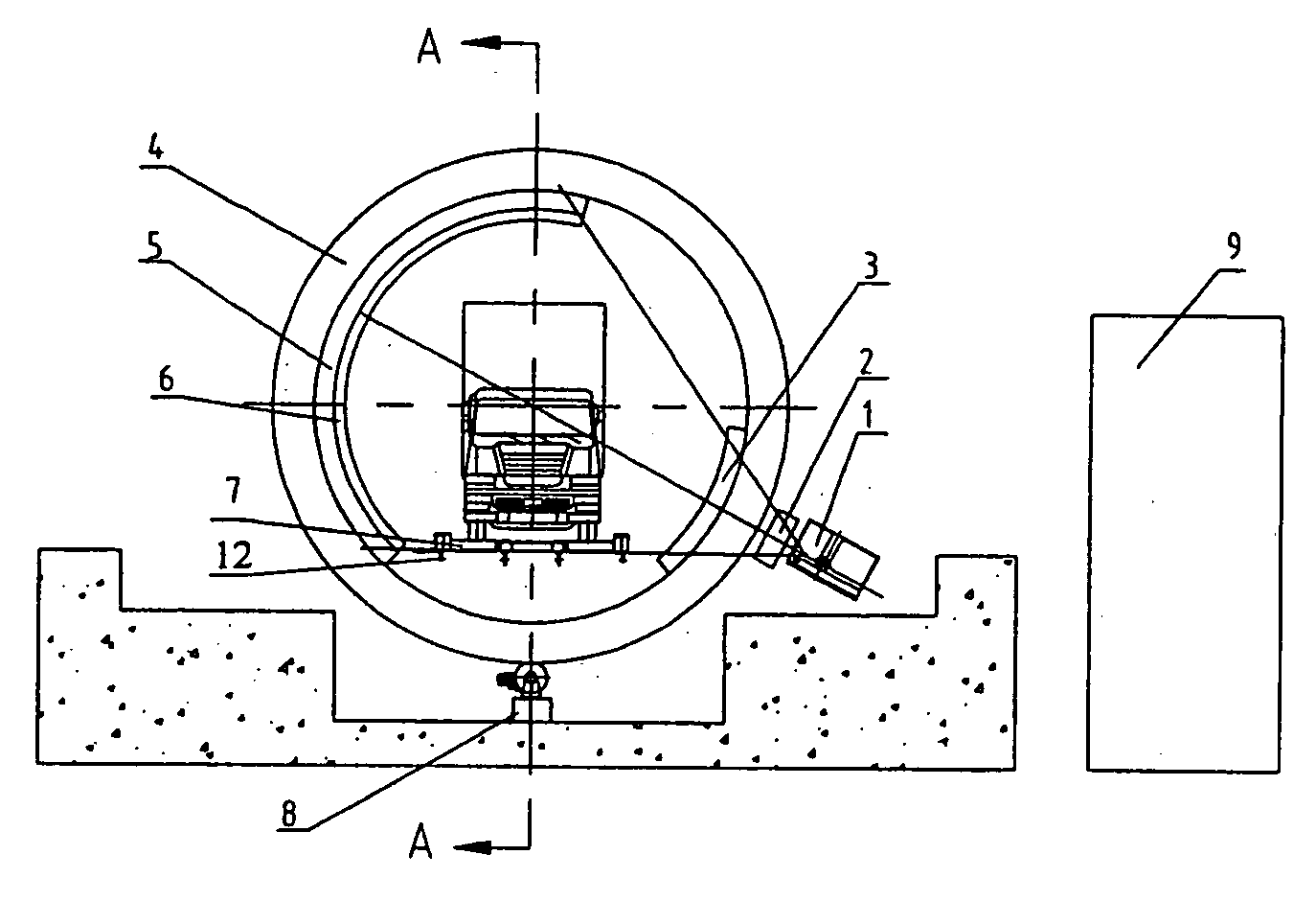 Container inspection system with CT tomographic scanning function