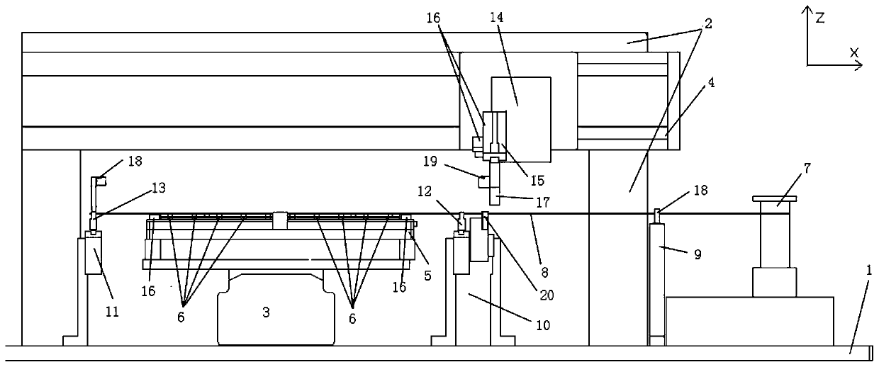 An automatic and precise stretching and positioning device and method for ultra-fine metal bridge wires