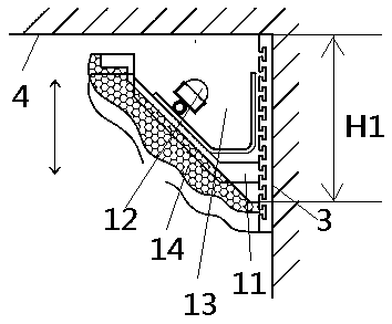 Novel ceiling with light design space