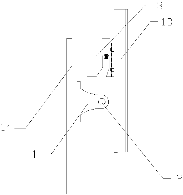 Gravity angled-sliding type installation part