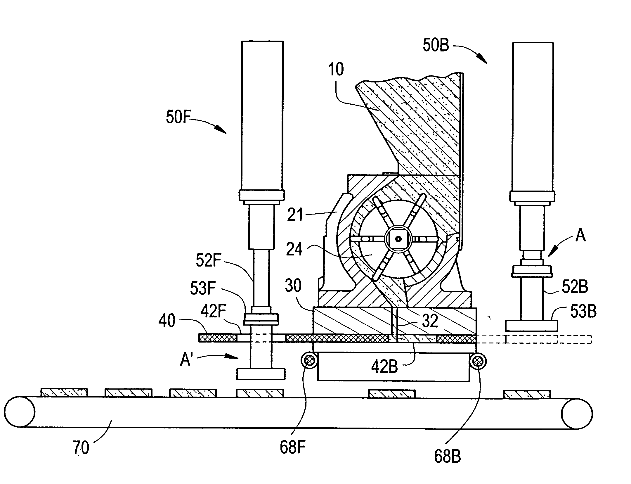 Apparatus and method for portioning flowable materials