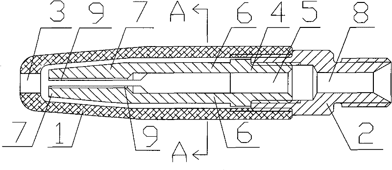 Long-acting electric conduction nozzle