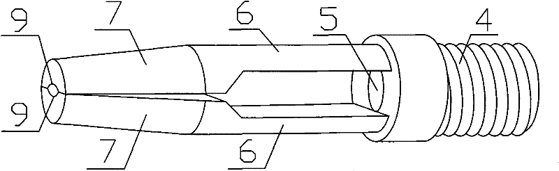 Long-acting electric conduction nozzle