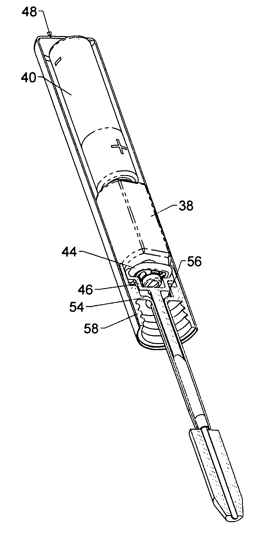 Cosmetic material applicator, dispenser including the same, and actuator therefor