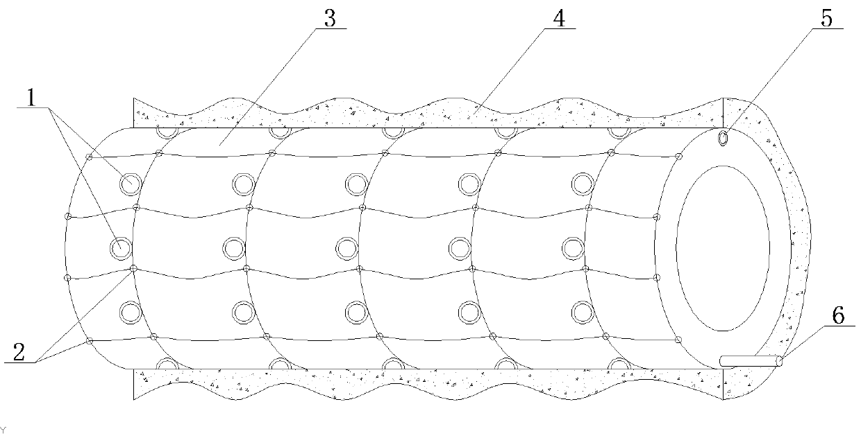 High-strength supporting and protection structure of subway tunnel and construction method thereof