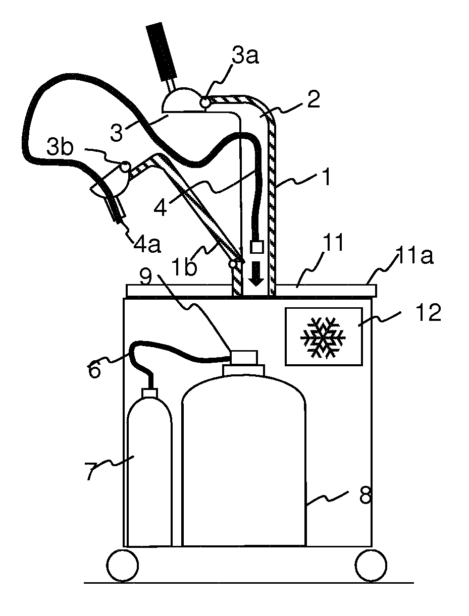 Beverage dispensing unit with openable pinch valve