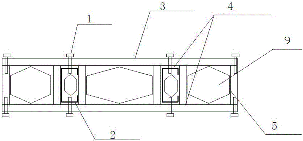 Floor formed by combining cold-formed thin-wall C-shaped steel and straw plates and manufacturing method