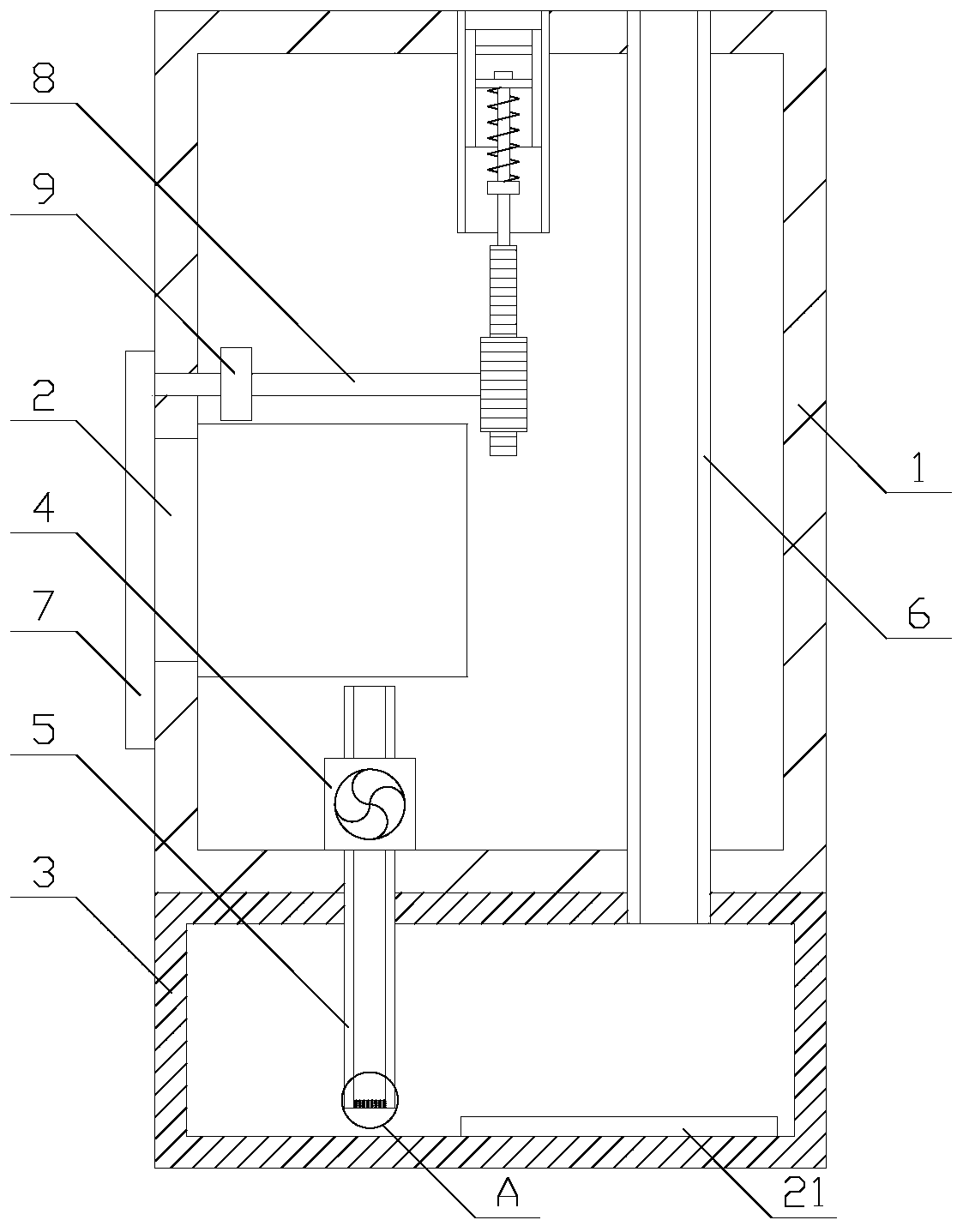 Heat dissipation type projection imaging equipment for entertainment venues