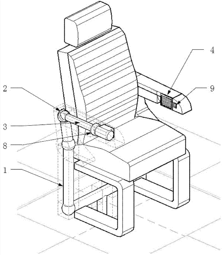 Personalized air supply device embedded in seat armrests