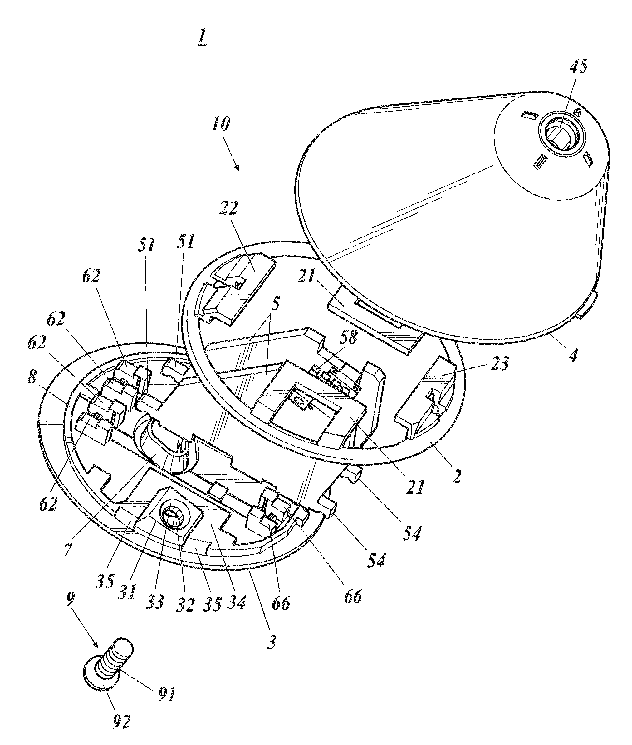 Cabinet of electrical apparatus and antenna apparatus