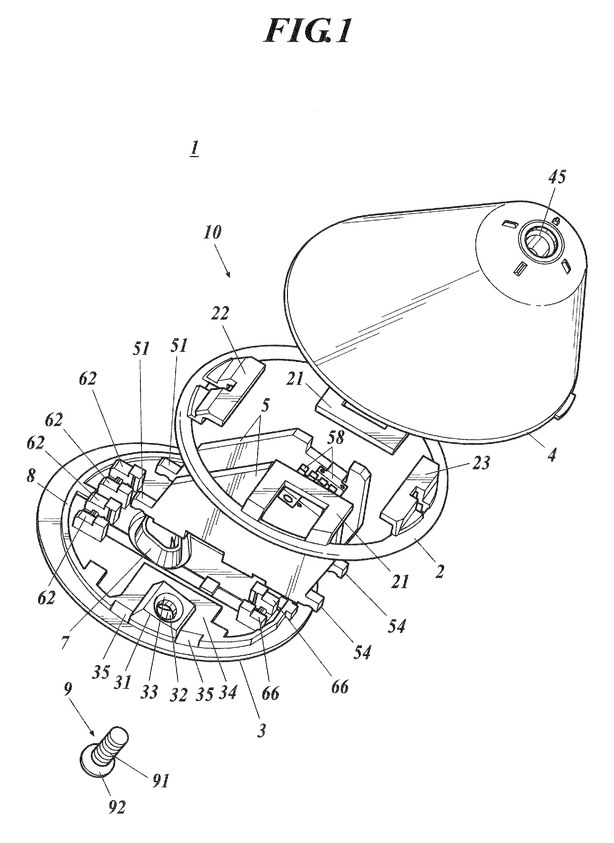 Cabinet of electrical apparatus and antenna apparatus