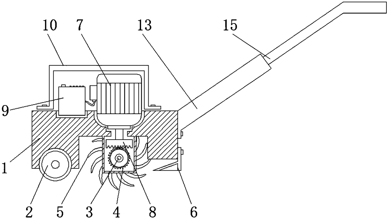 Rotary cultivator with soil turning function