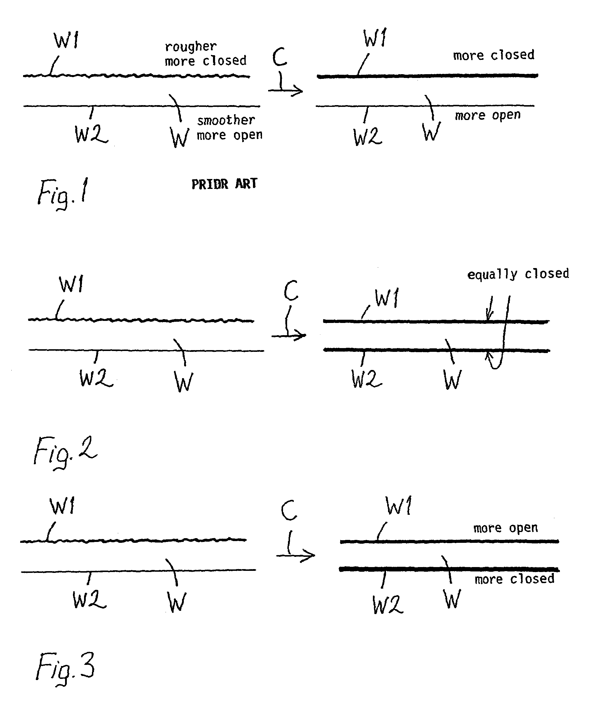 Precalendering method, finishing method and apparatus for implementing the methods