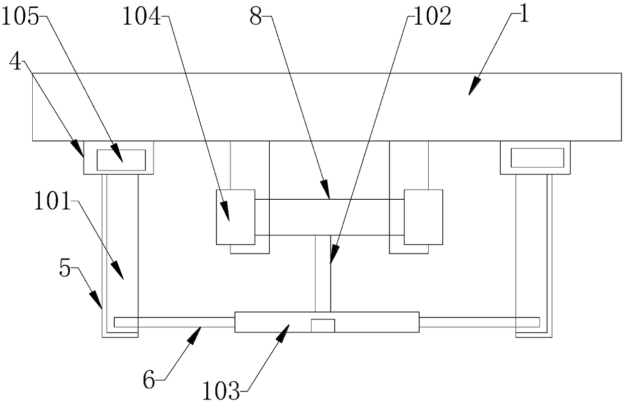 Hoisting device for spare tire of truck