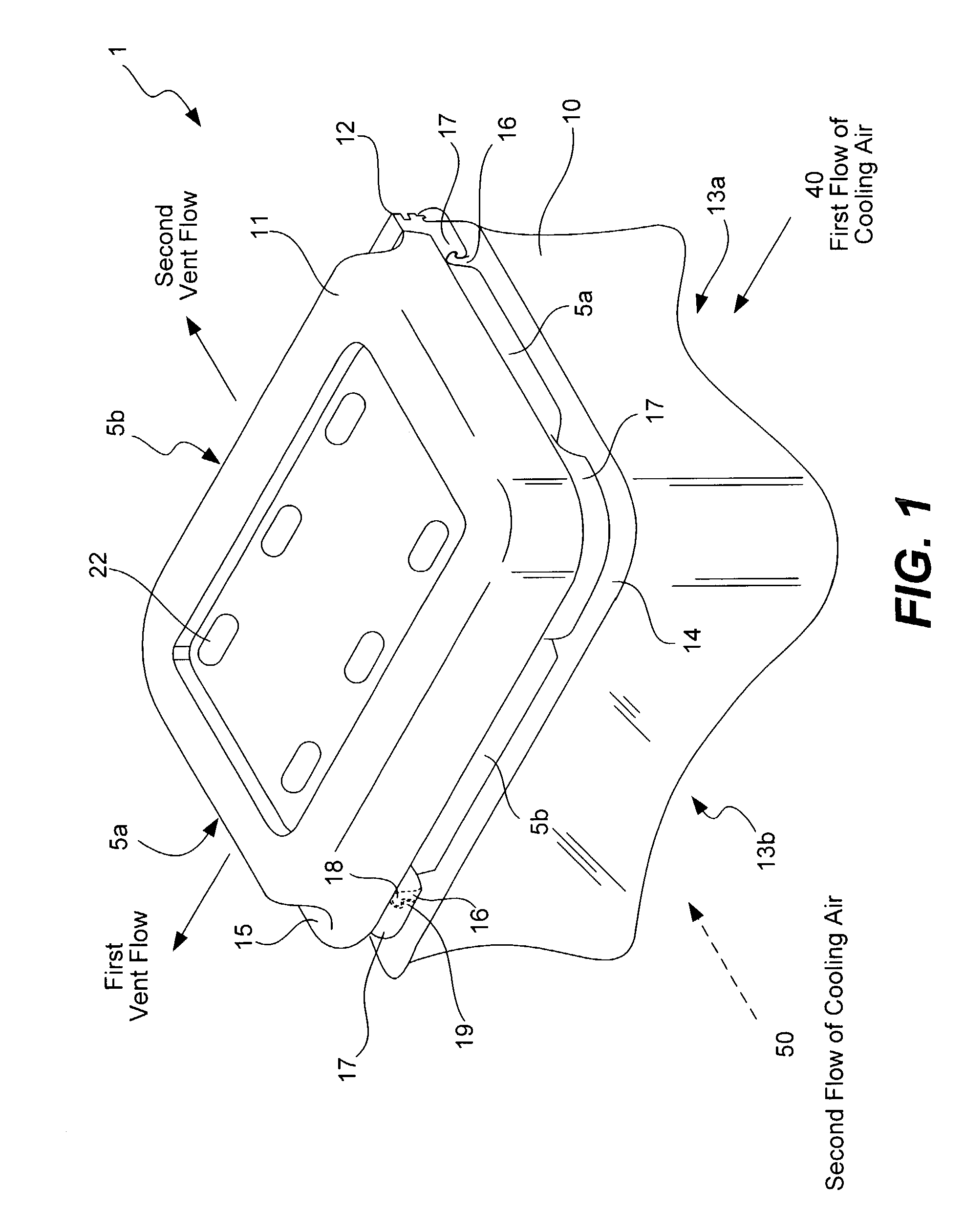 Produce packaging system having produce containers with double-arched ventilation channels