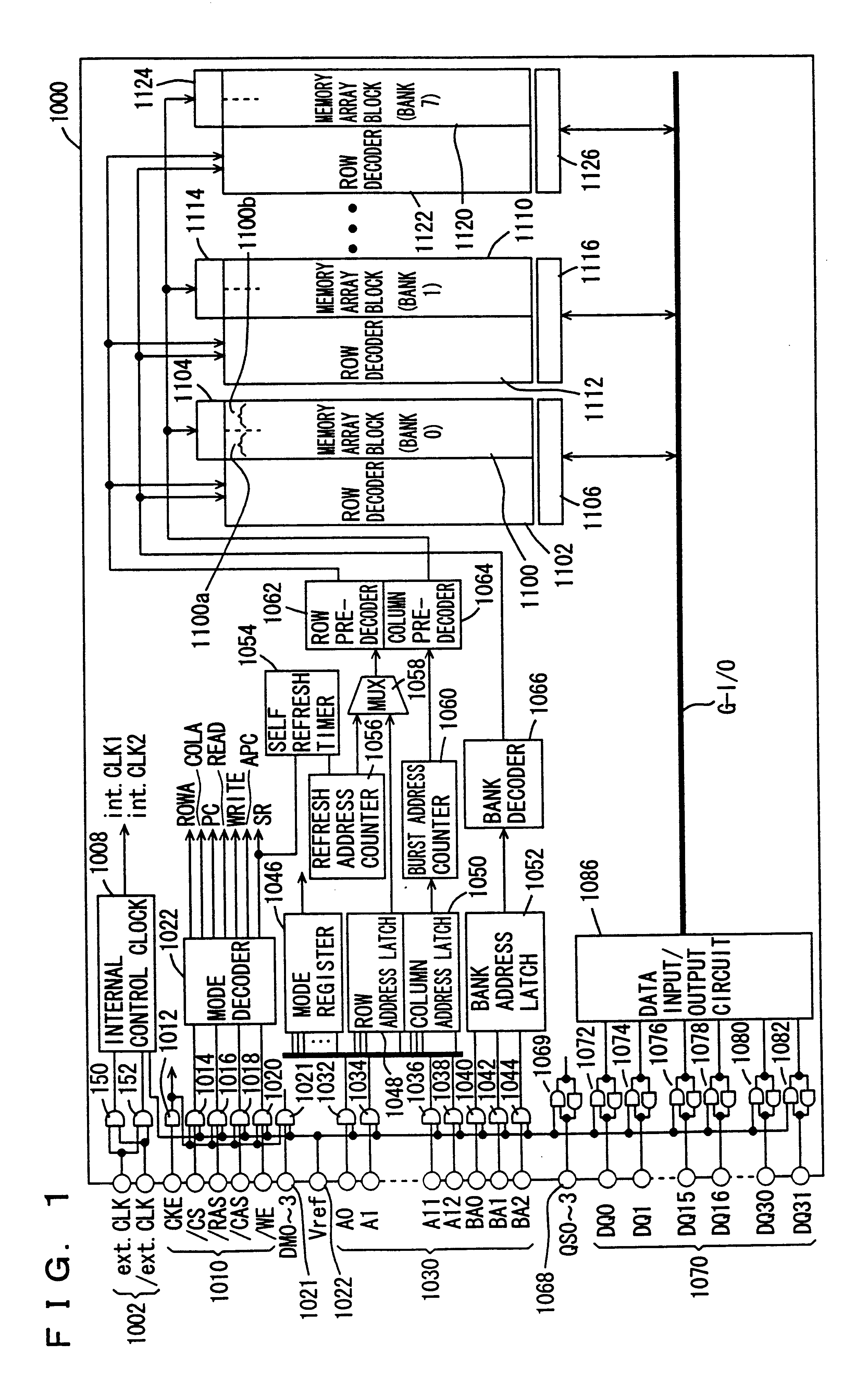 Operable synchronous semiconductor memory device switching between single data rate mode and double data rate mode