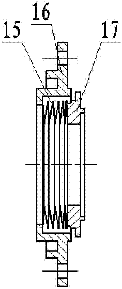 Testing system for testing fatigue life of diaphragm capsule bearing alternating pressure