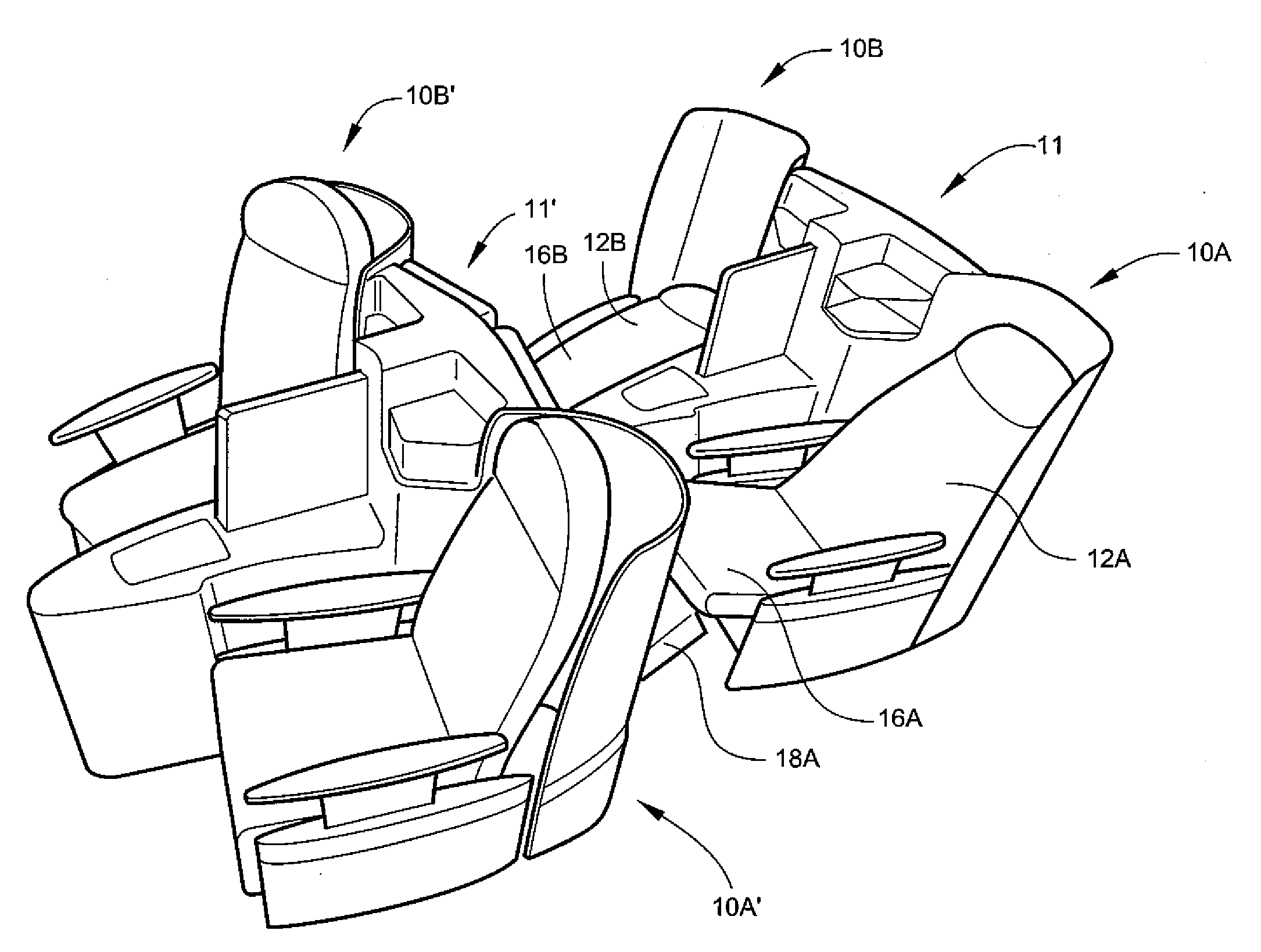 Passenger seating arrangement