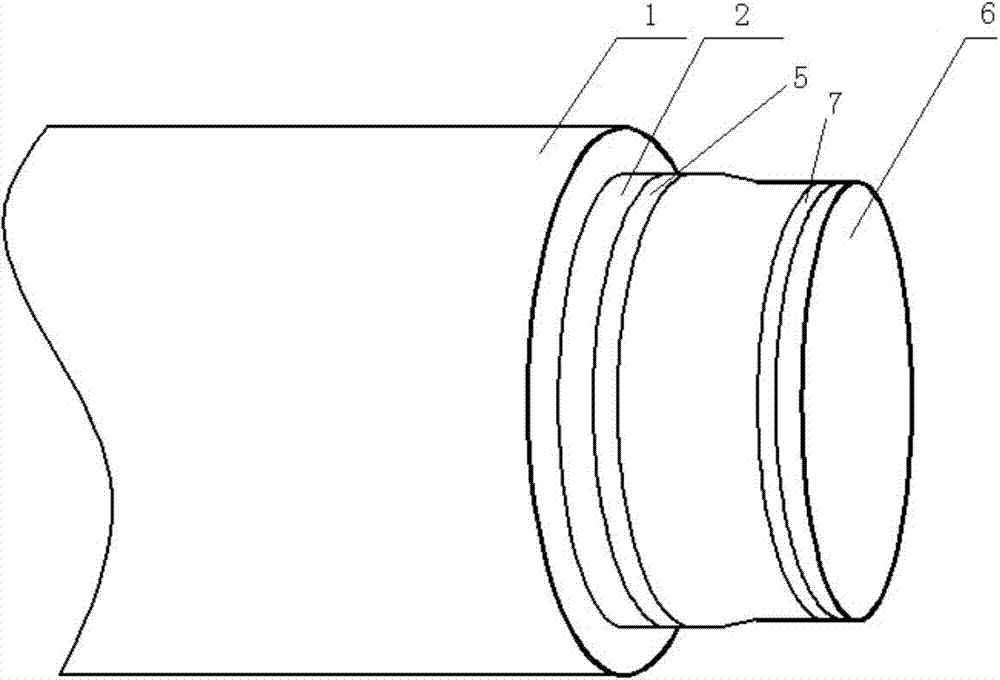 Protective structure and protective method of coated counterweight sea pipe