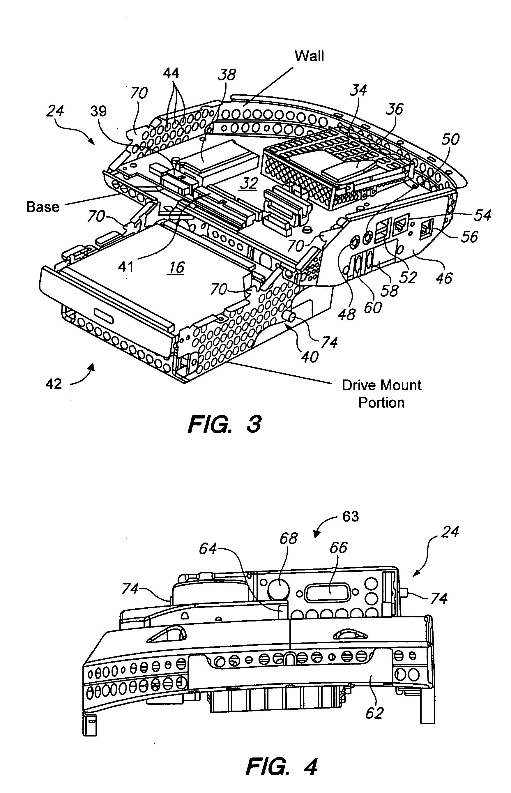 Modular logic board chassis for a desktop computer