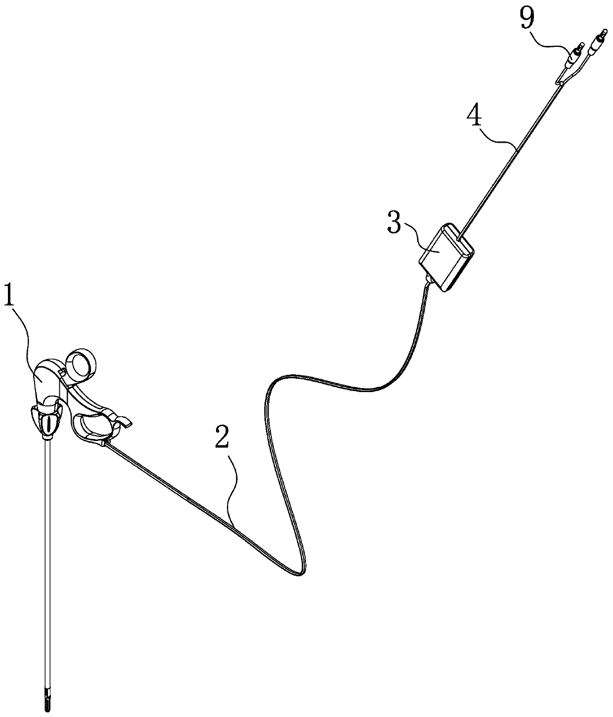 Bipolar electric coagulation forceps with time delay switch