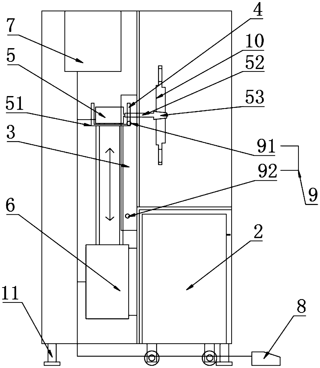 Automatic dip-coating machine for sand core coating of brake disc