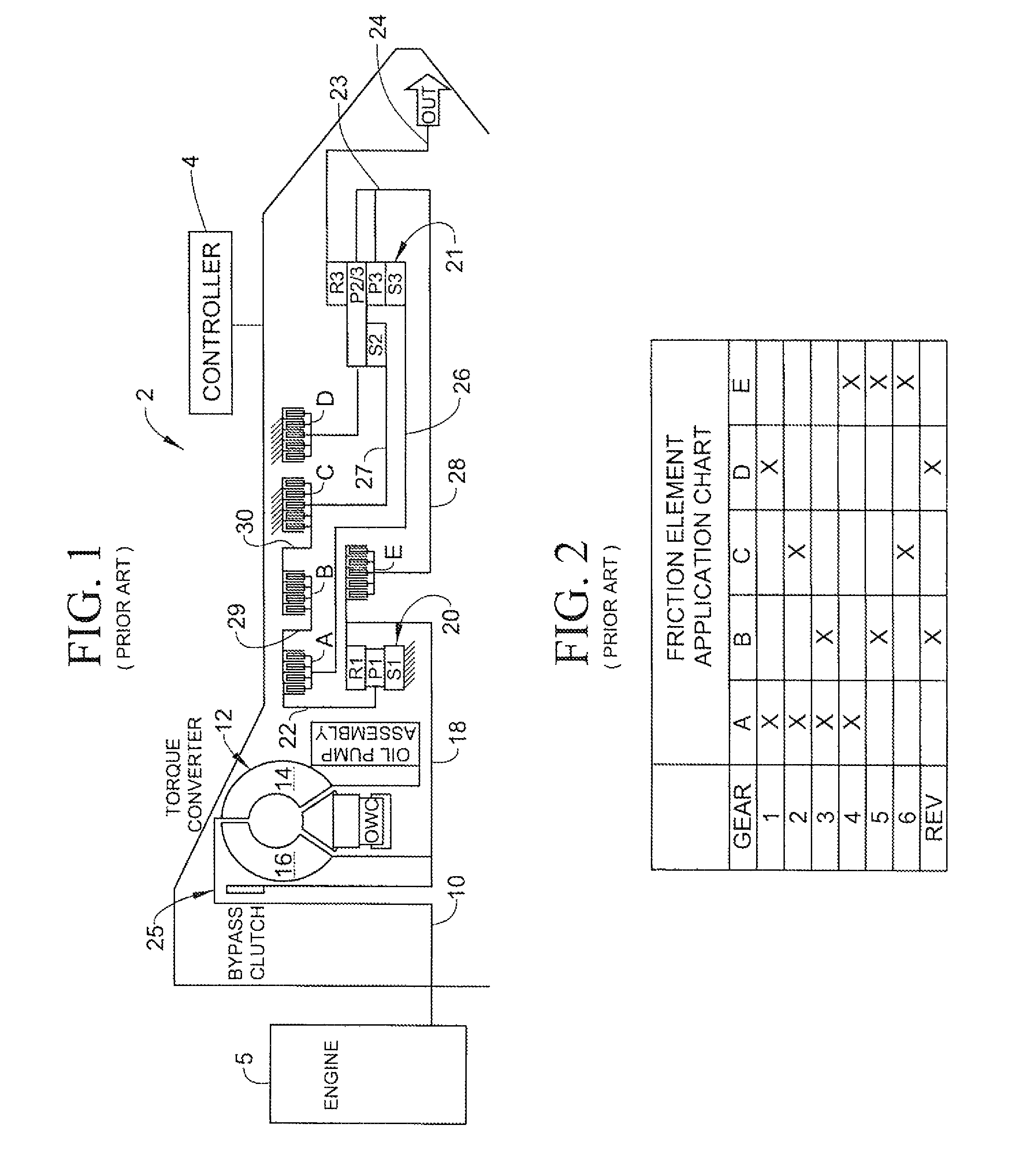 Closed-loop torque phase control for shifting automatic transmission gear ratios based on friction element load estimation