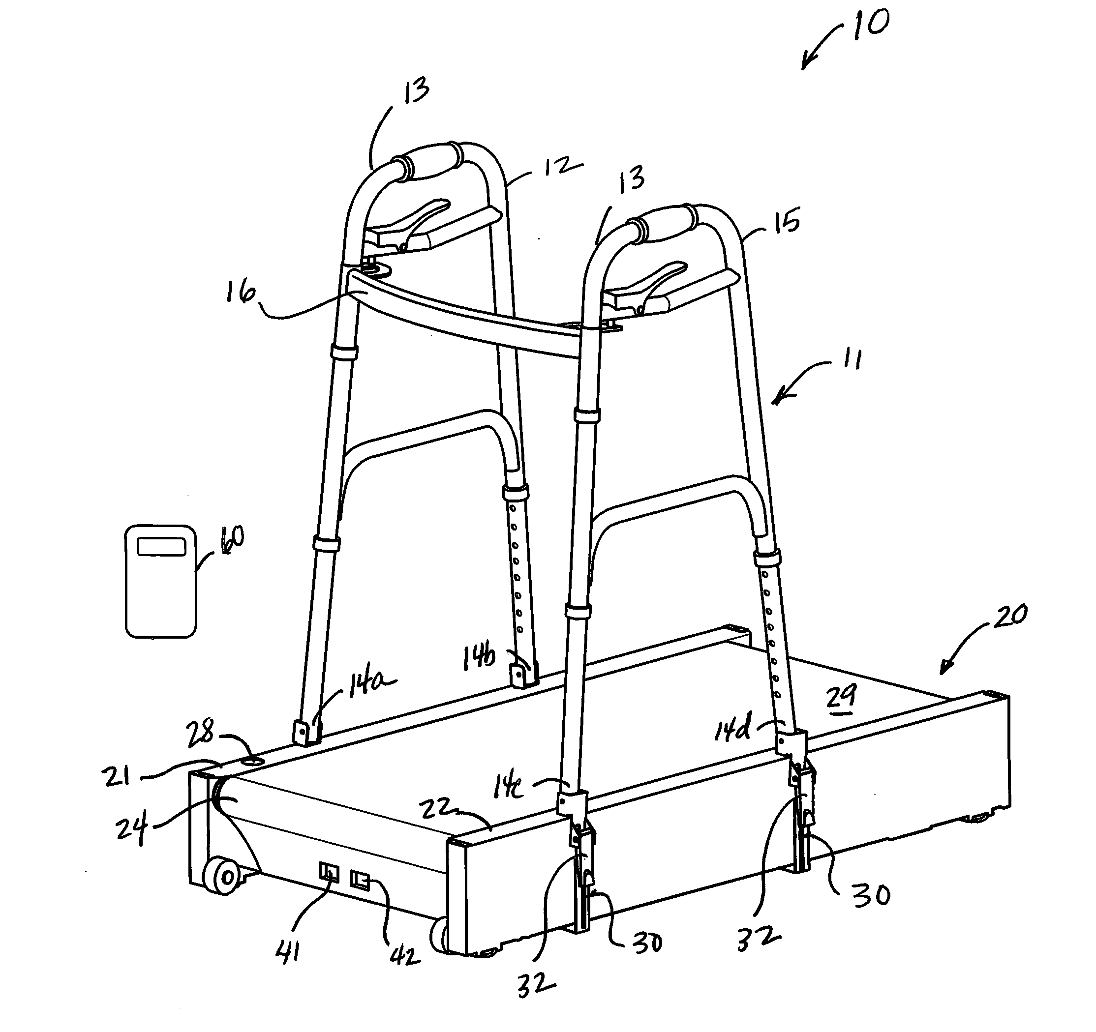 Compact Treadmill with Walker