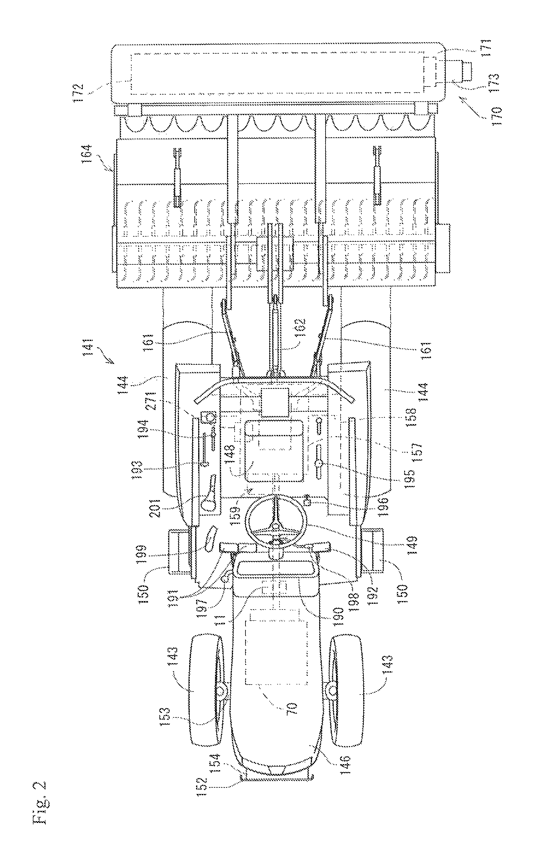 Drive system control device for working vehicle
