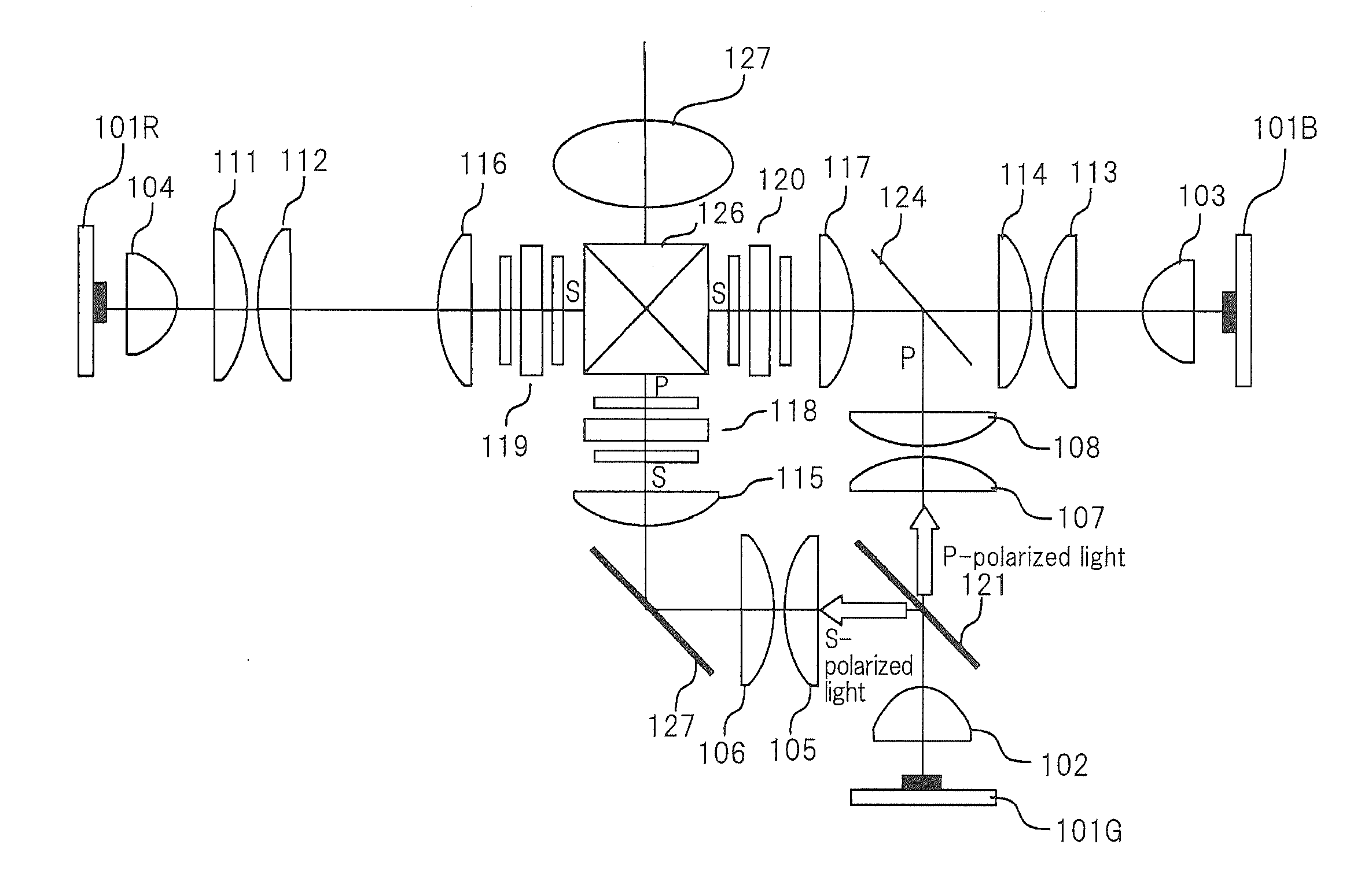 Liquid-crystal projector