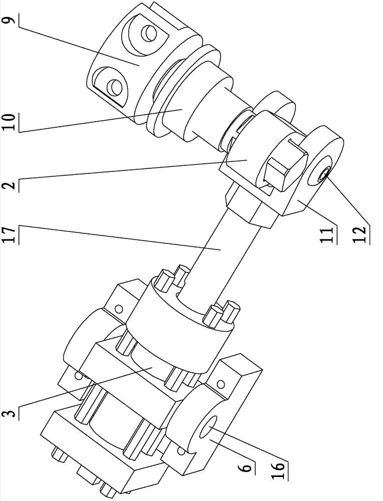 Connecting rod type hydraulic steering engine