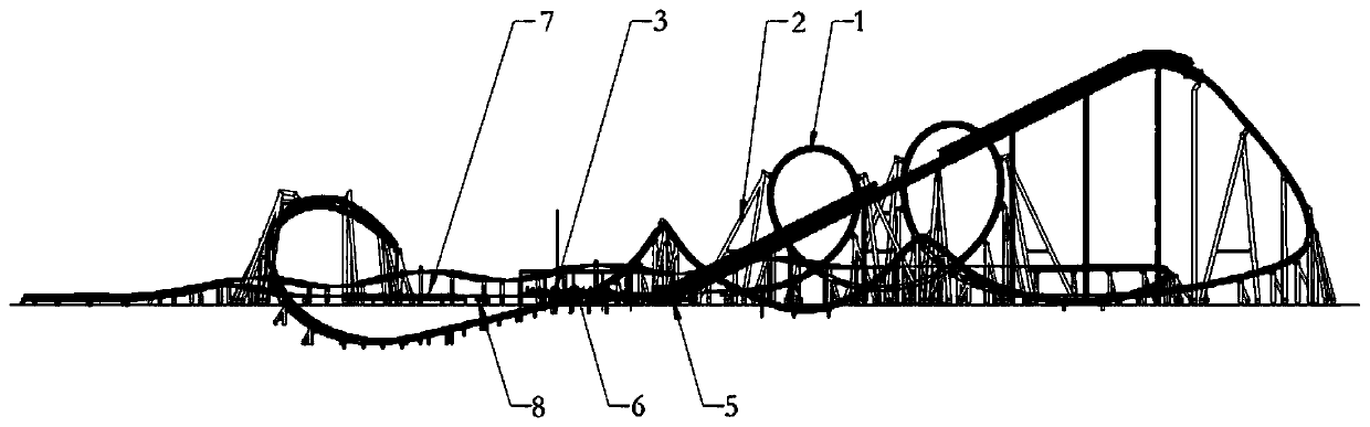 Tumbling type roller coaster device