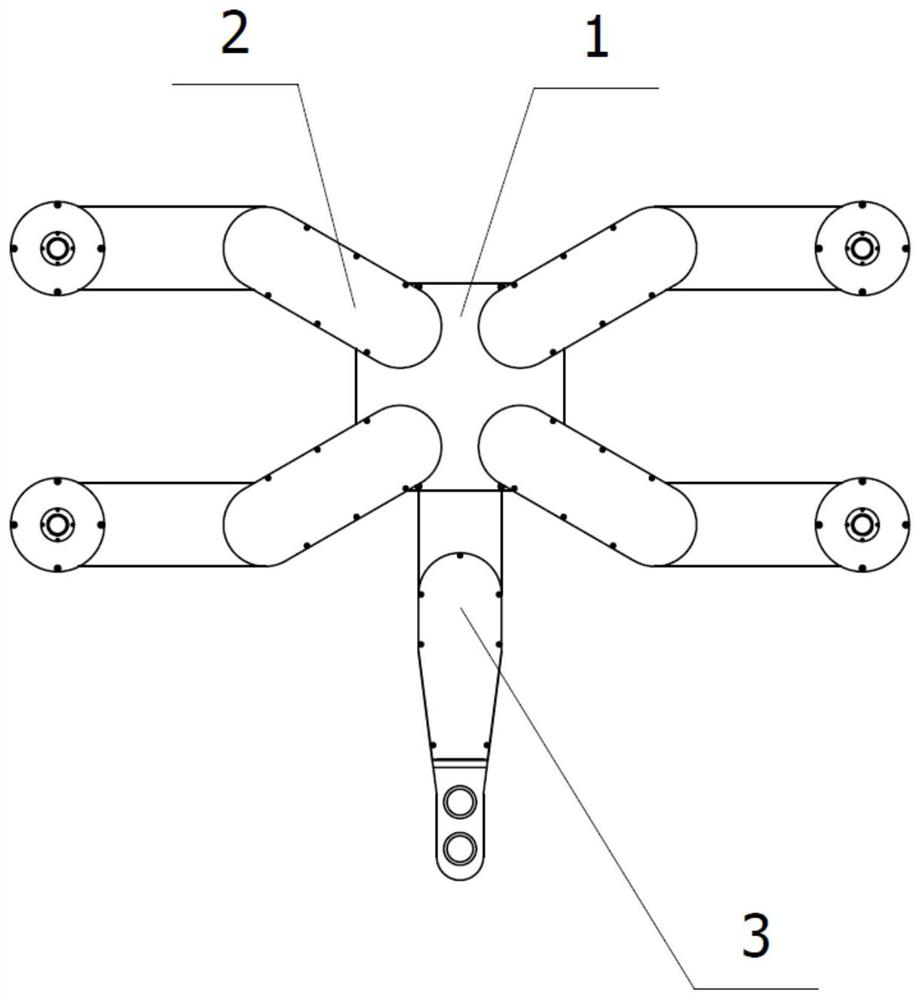 Foot type robot for overhauling heat transfer pipes of steam generators of multiple specifications