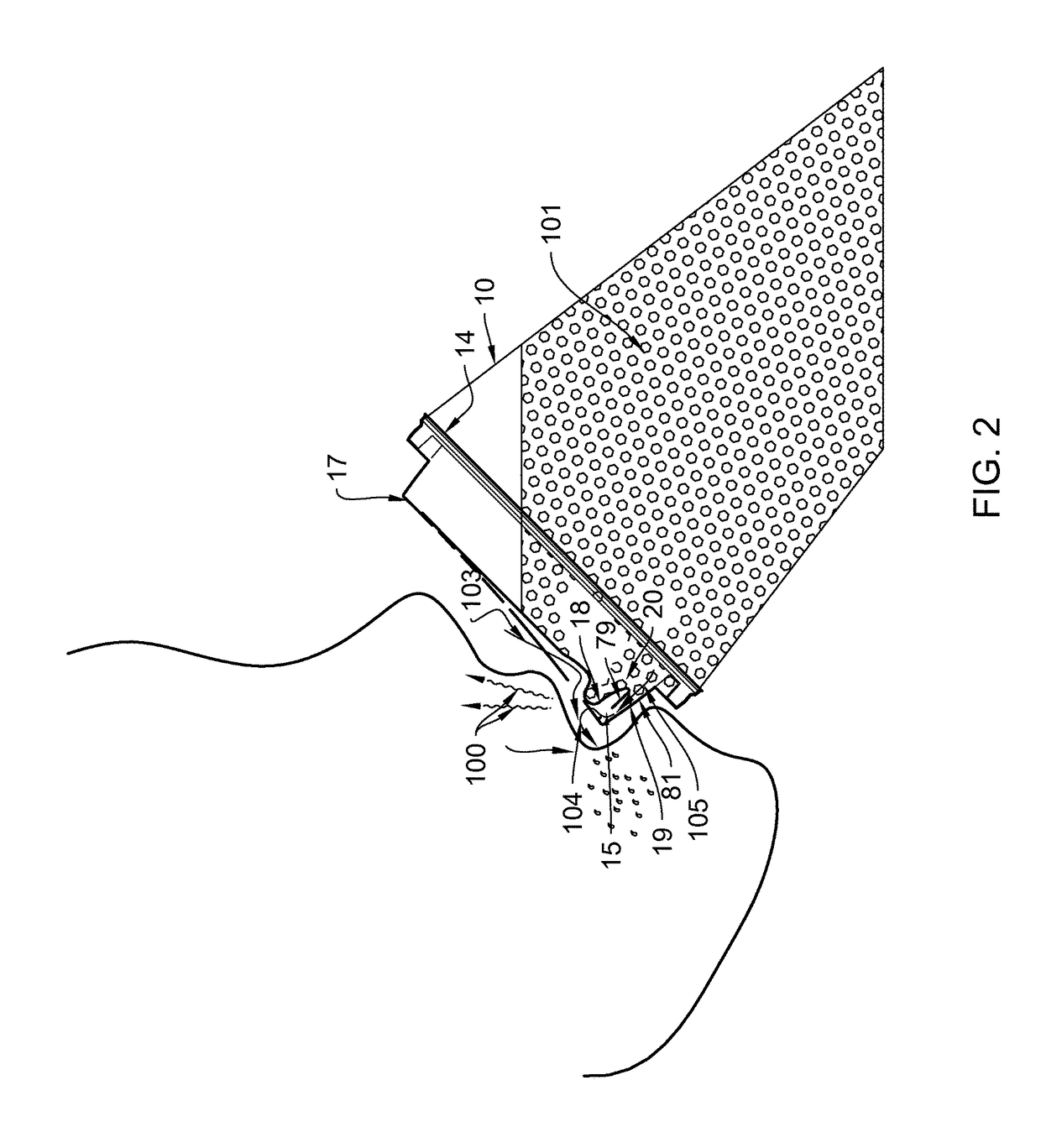 Container lid and damming insert constructions