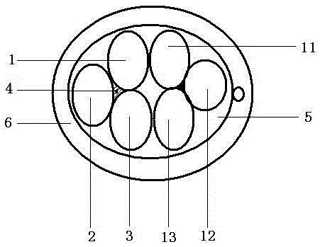 An electroluminescent wire with arrow direction indication