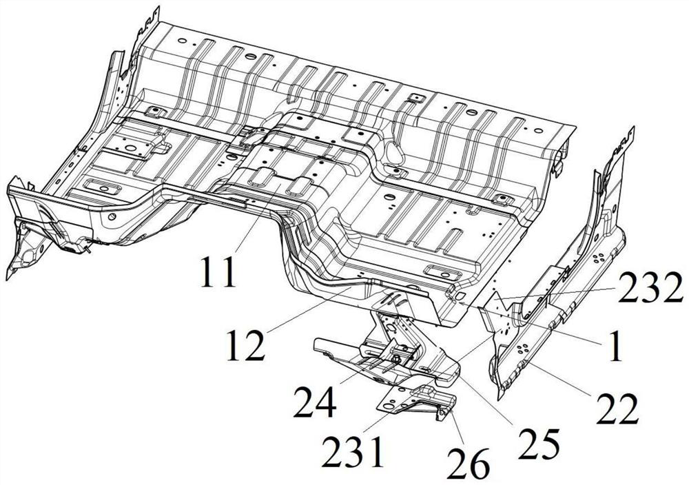 Front cabin structure of off-road vehicle body