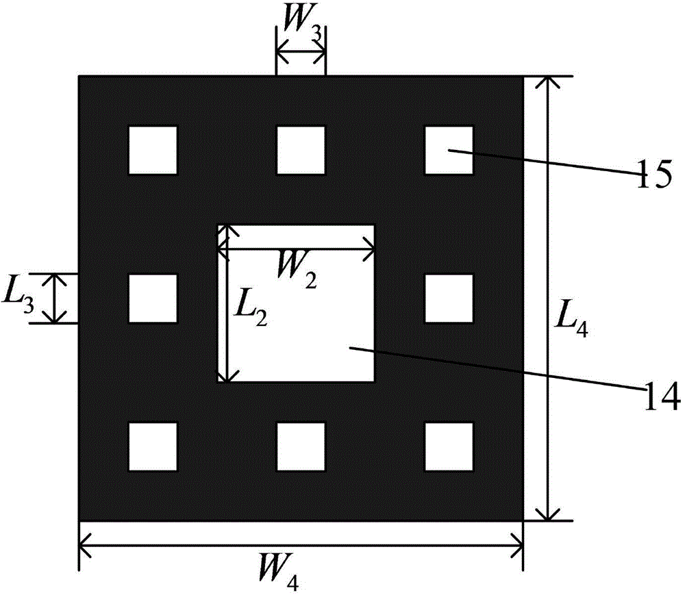 Microstrip antenna based on Sierpinski carpet fractal structure