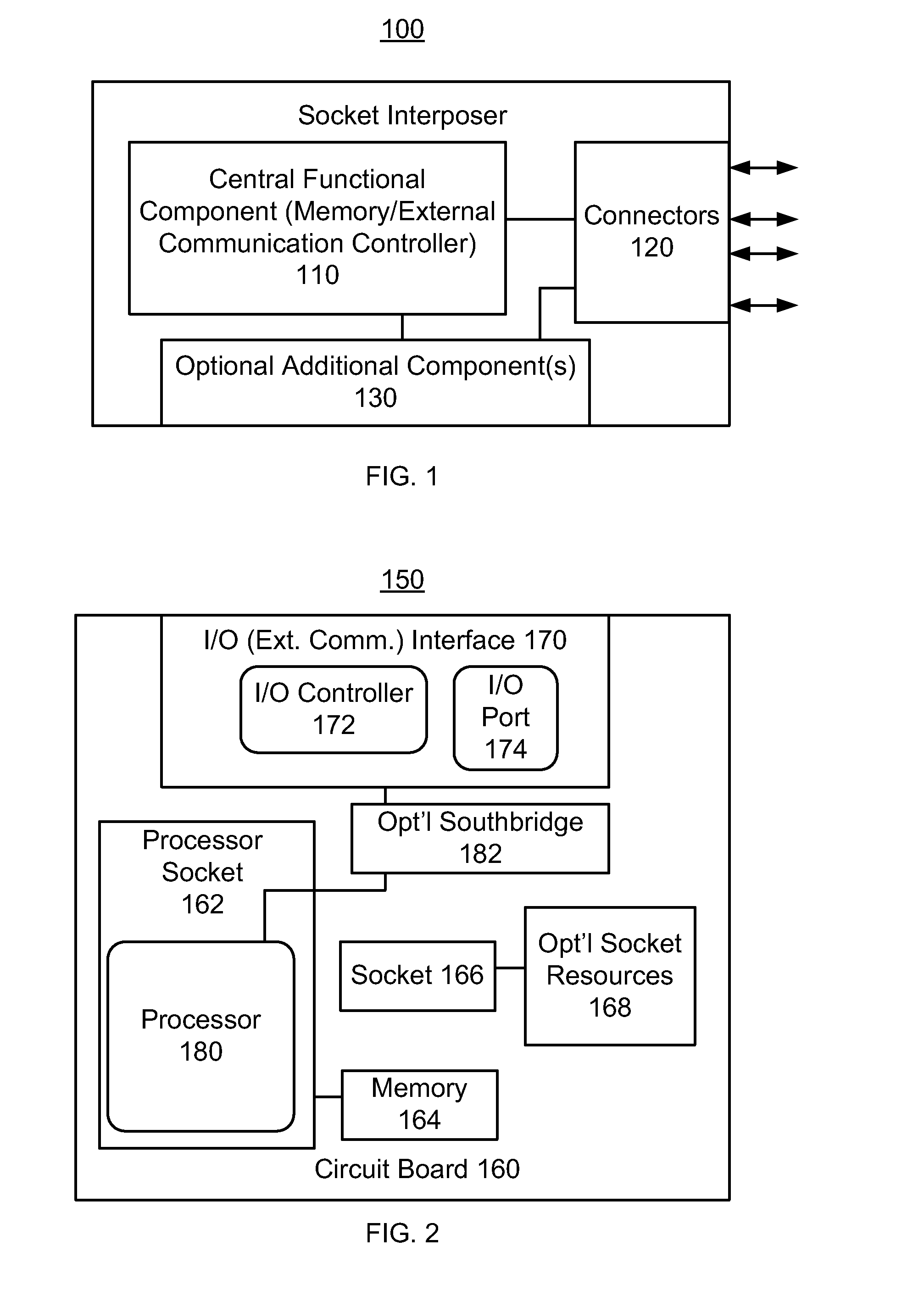 Socket interposer and computer system using the socket interposer