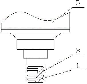 Connecting structure for vacuum arc-extinguishing chamber moving contact and conductive holder