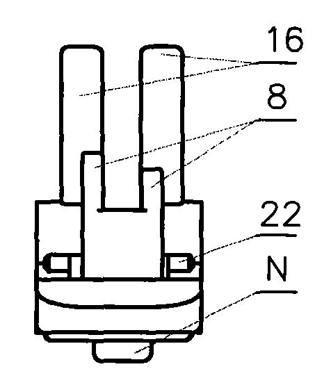 Disposal bidirectional navel cord cutting and protecting device