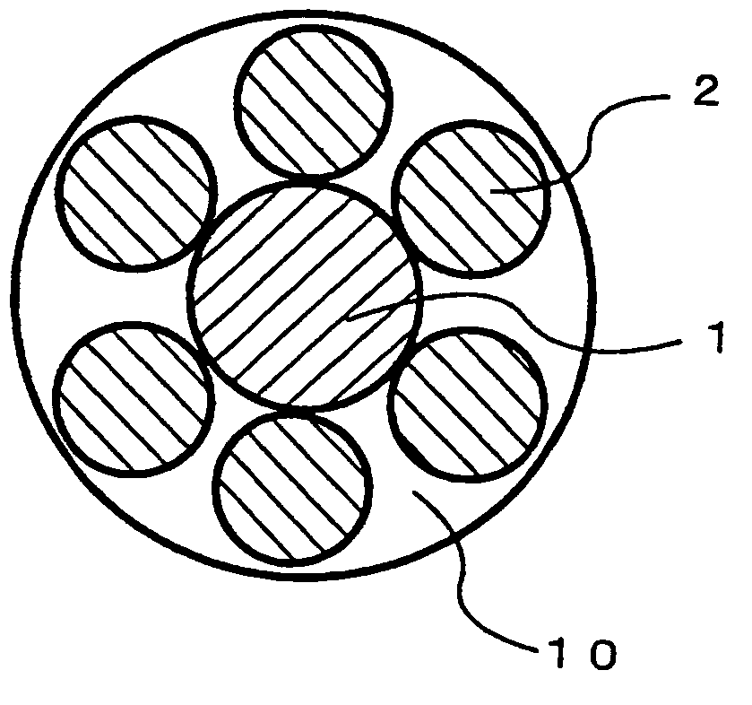 Rubber reinforcing cord and rubber product employing the same