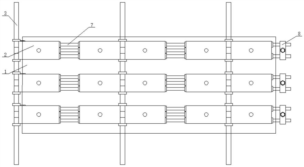 Building template fixing device