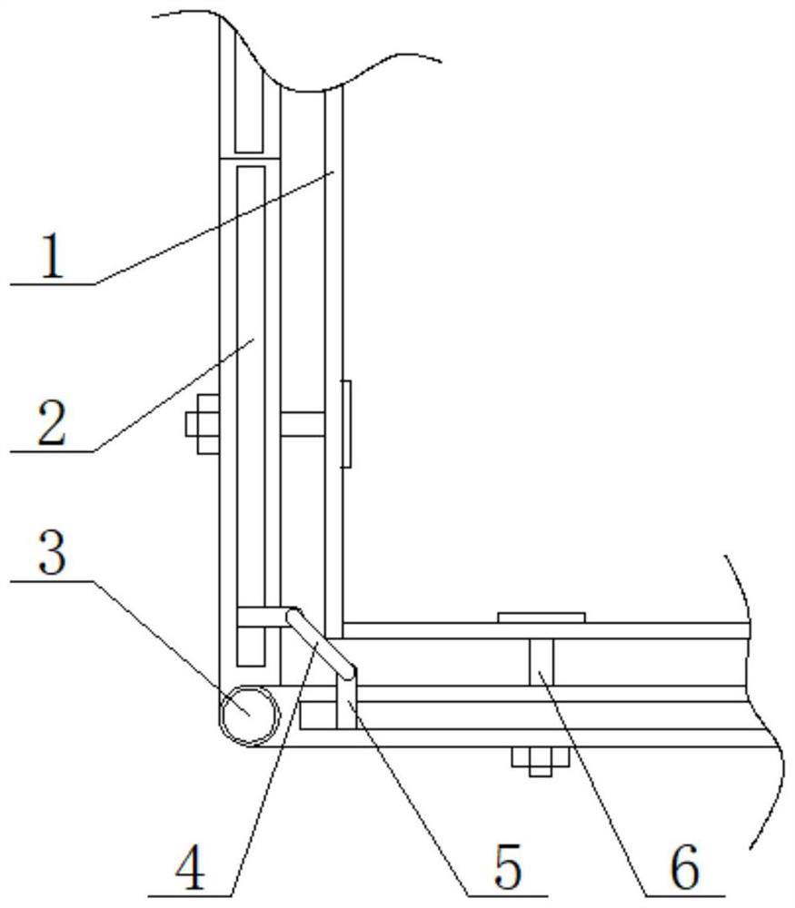 Building template fixing device