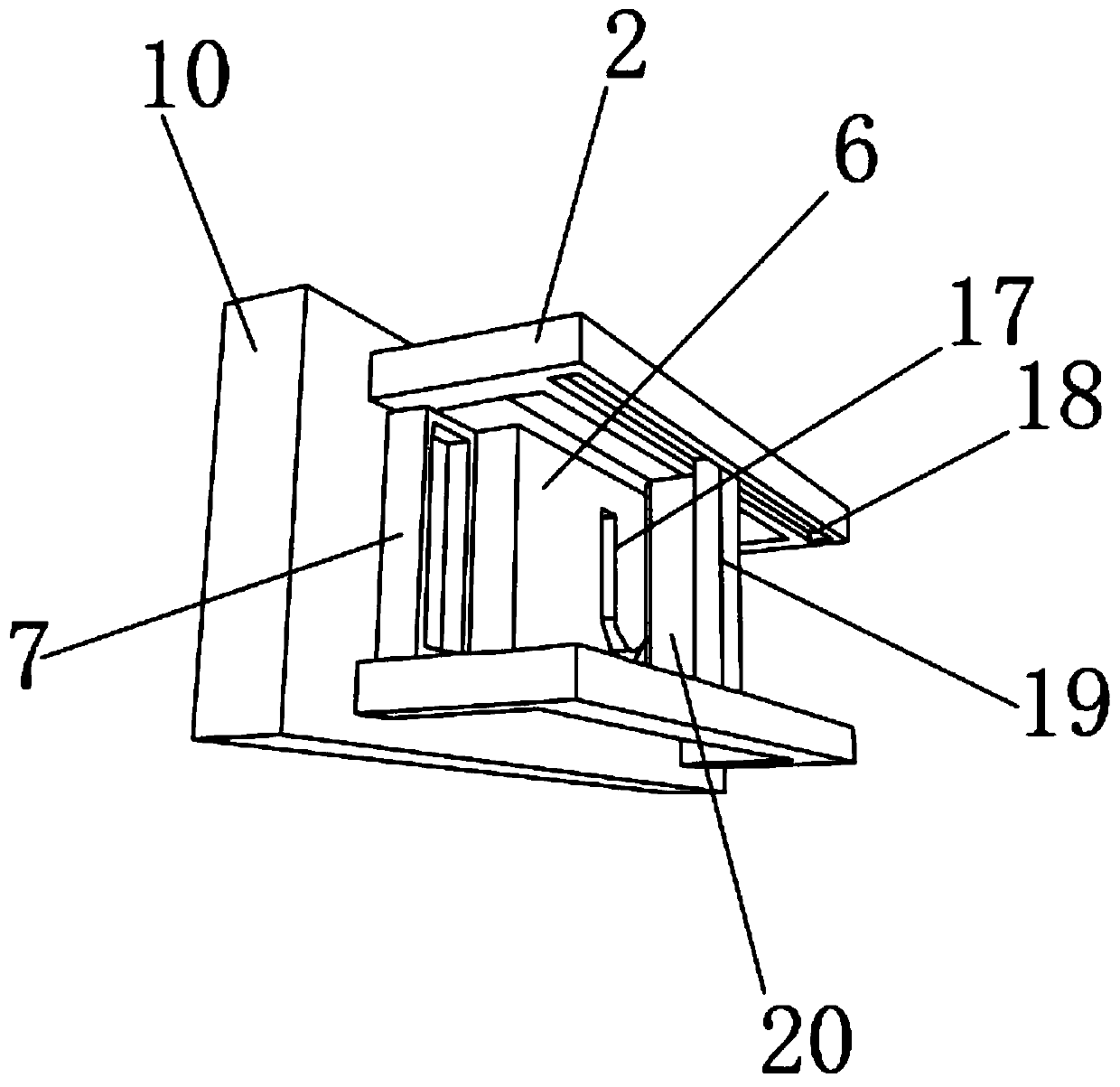 U-shaped bolt feeding compressing device for automobile chassis