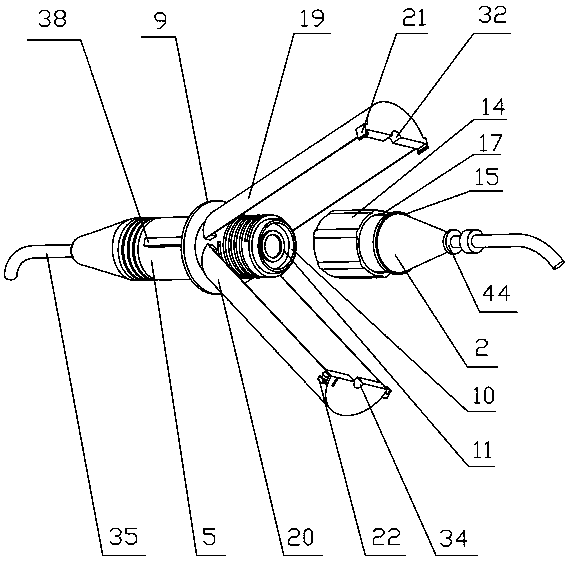 Optical cable butt joint box for intelligent transformer station simulation test